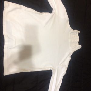 White turtle neck shirt 100%cotton
